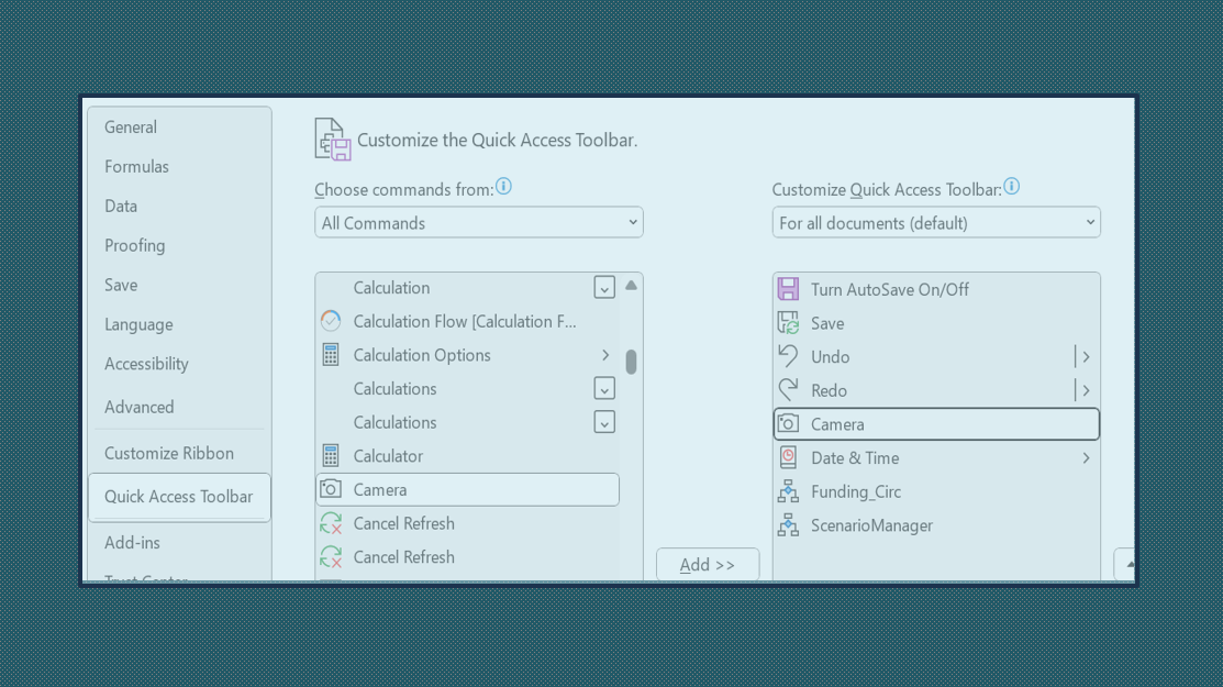 TUESDAY TIPS: Using Excel's Camera functionality to create live ...